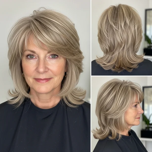 Shag Hairstyles Medium for Women Over 60