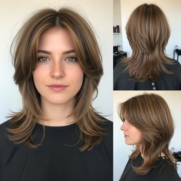 Shag Hairstyles Medium No Bangs