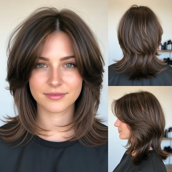 Shag Hairstyles Medium Round Face