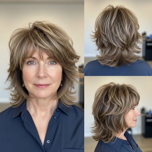 Shaggy Bob for Fine Hair Choppy Hairstyles Over 50