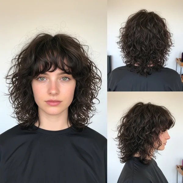 Shaggy Bob Hairstyles Curly Hair