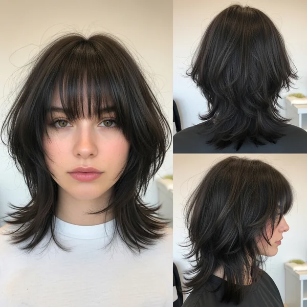 Shaggy Bob with Bangs Choppy Hairstyles