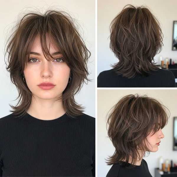 Shaggy Chin Length Bob Hairstyles