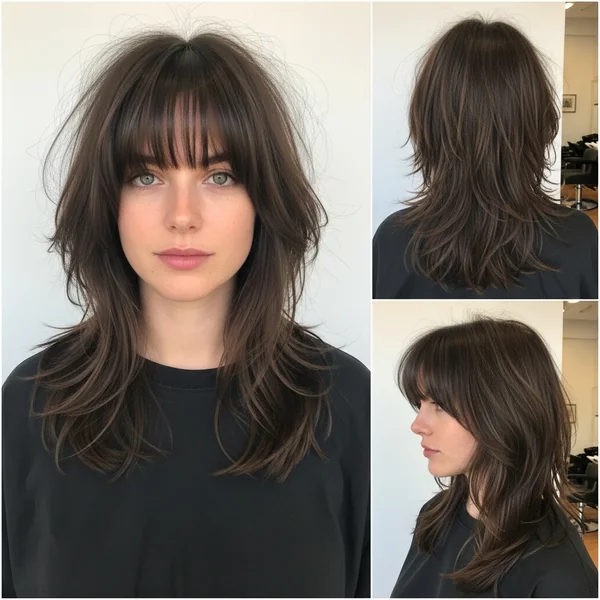 Shaggy Long Hair With Bangs