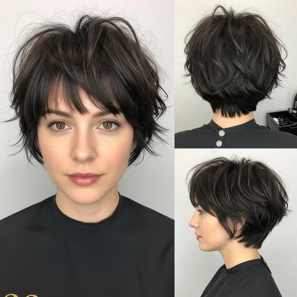 Shaggy Pixie Bob Haircut