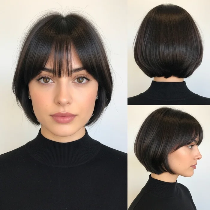 short bob hairstyles for round faces