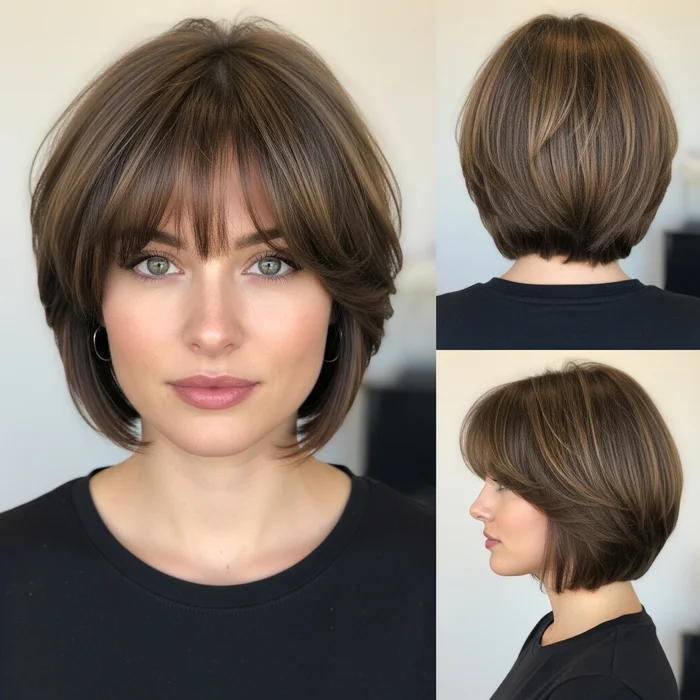 short bob hairstyles layered