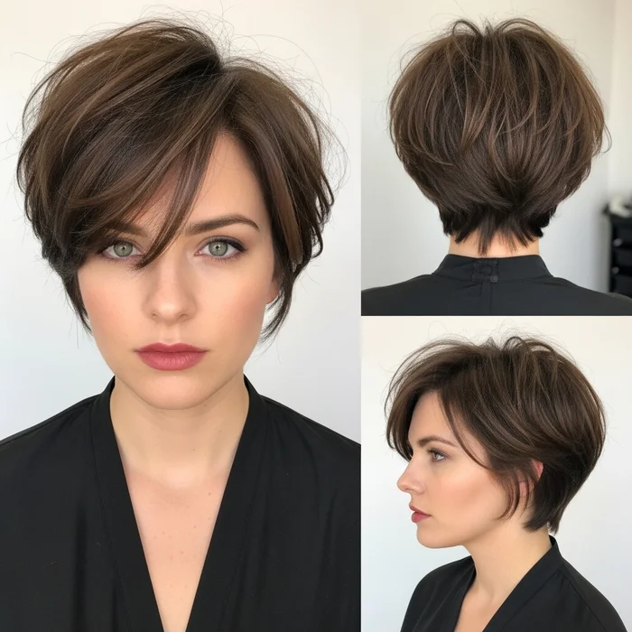 short choppy hair edgy messy pixie bob hairstyles