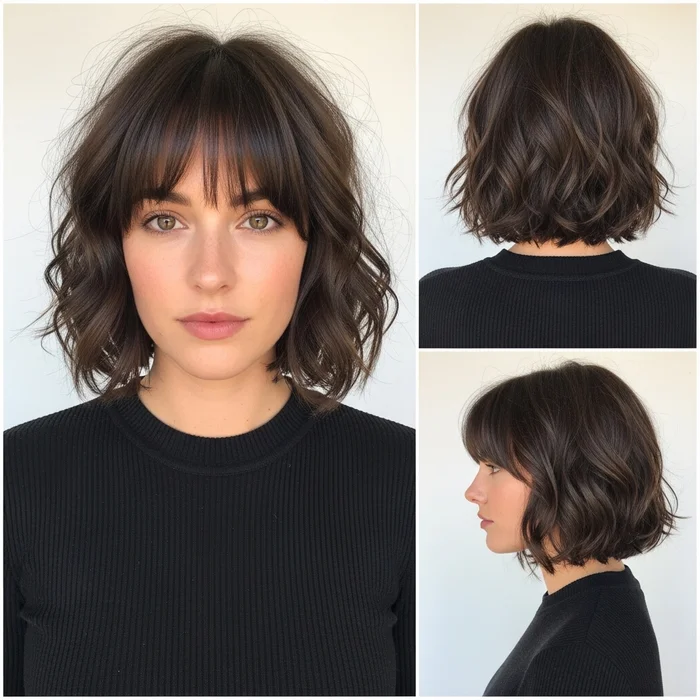 short wavy bob hairstyles
