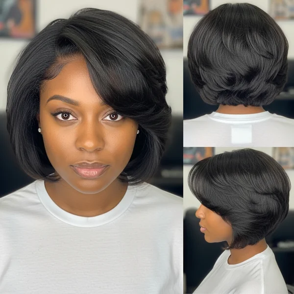short bob hairstyles for black women thinning hair
