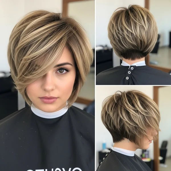 Short Bob Hairstyles Stacked Long Pixie Layered Haircuts