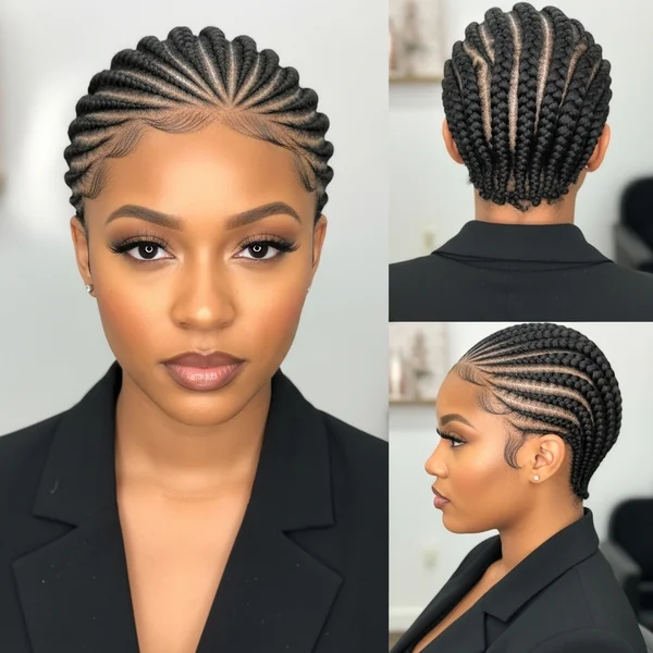 short braided hairstyles medium