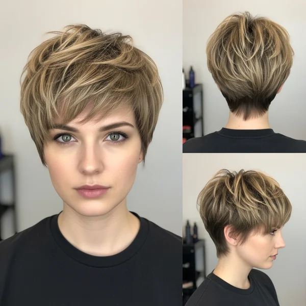 Short Choppy Hair Edgy Messy Pixie Bob Hairstyles