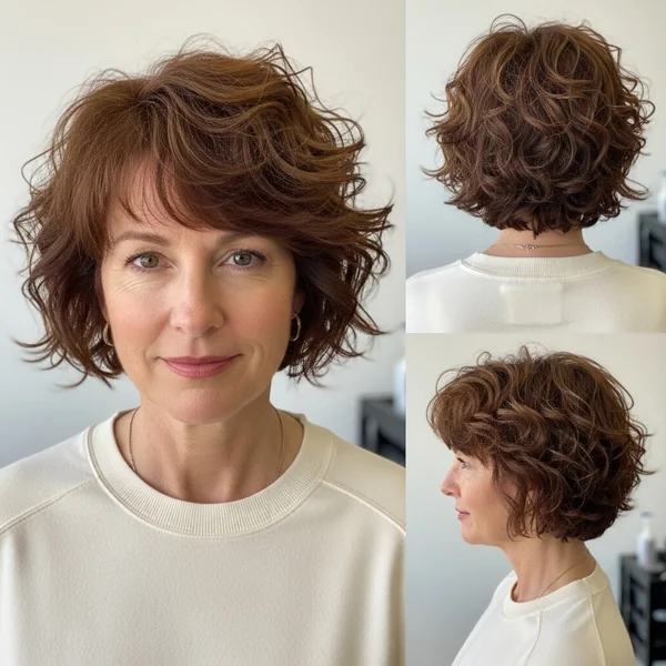 Short Curly Bob Hairstyles Fine Hair
