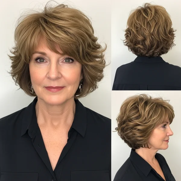 Short Curly Bob Hairstyles Over 50
