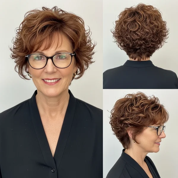 Short Curly Bob Hairstyles Over 50