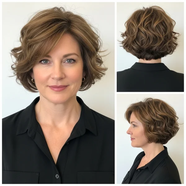 Short Curly Bob Wedding Hairstyles