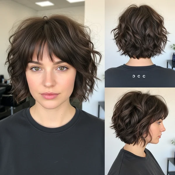 Short Haircuts for Frizzy Wavy Hair