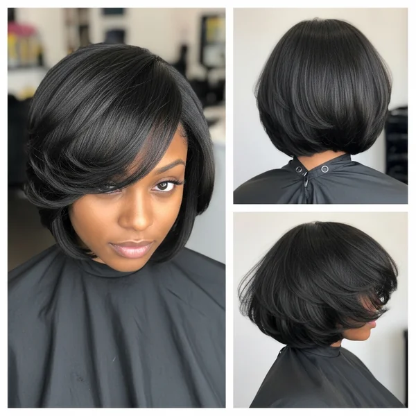 Short Layered Bob Hairstyles Black Women