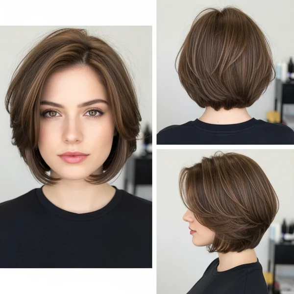 Short Layered Bob Hairstyles for Thinning Hair