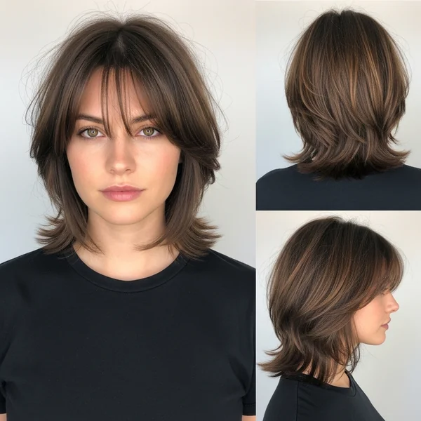 Short Layered Haircuts With Bangs