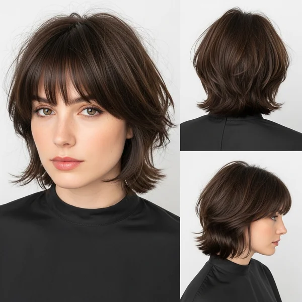 Short Layered Haircuts With Bangs
