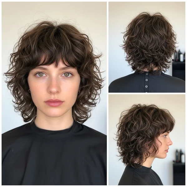 Short Shaggy Haircuts Choppy Layers Fine Hair Bob Hairstyles Curly