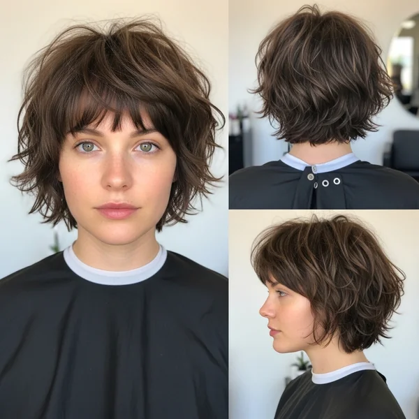 Short Shaggy Wavy Haircuts