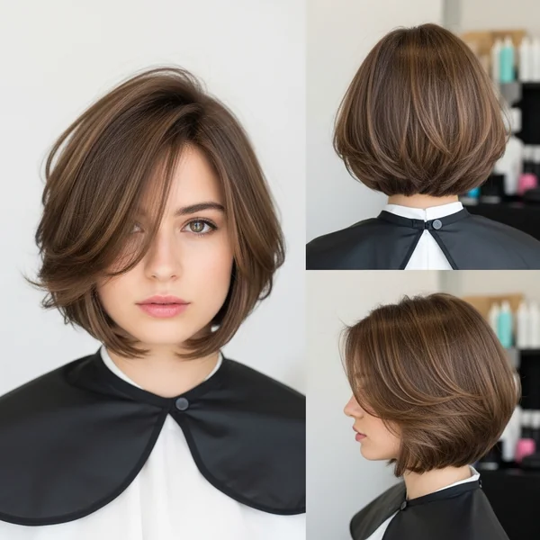 Short Wispy Bob Layered Hairstyles