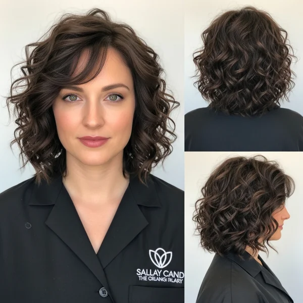 shoulder length curly hairstyles