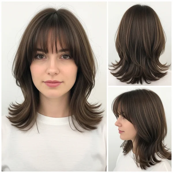 Shoulder Length Hairstyles With Bangs