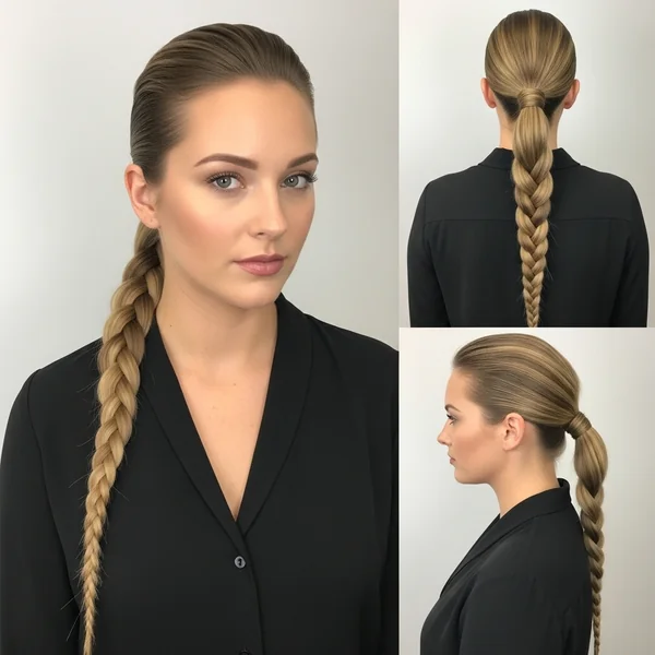 Slick Back Ponytail Braid