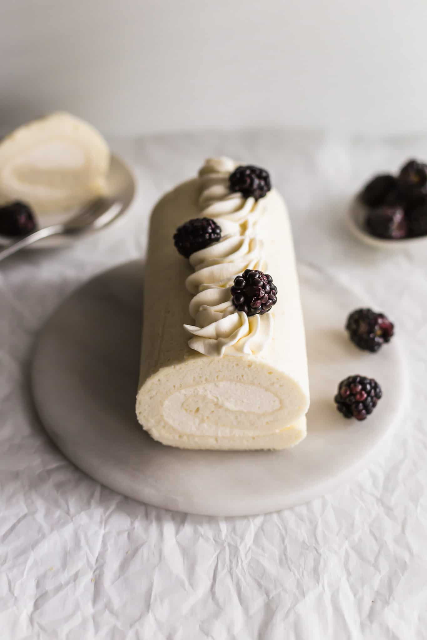 Snow White Swiss Roll Cake | Sift & Simmer