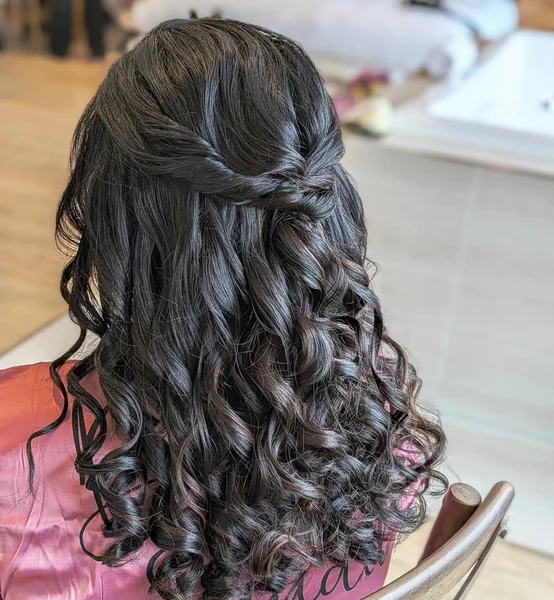 Soft Brunette Shag with Airy Face-Framing Curls