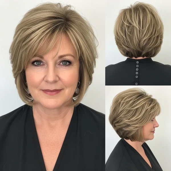 Stacked Bob Haircuts For Women Over 50