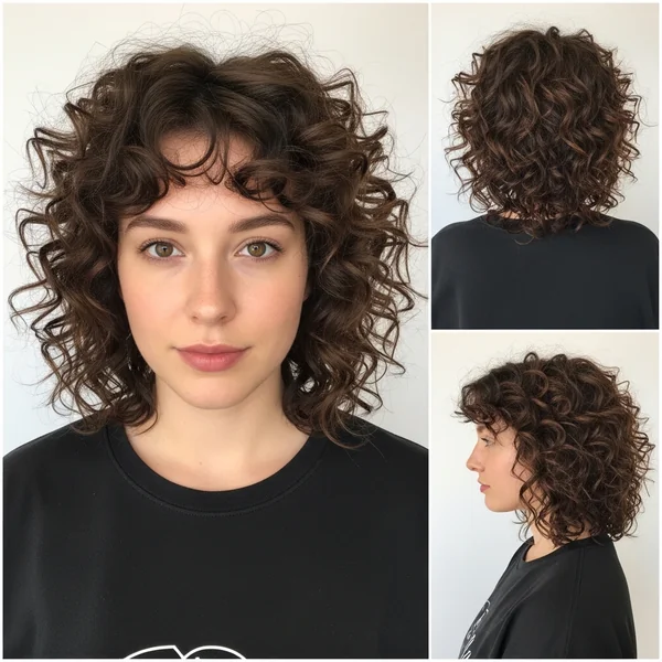 summer curly hairstyles round face
