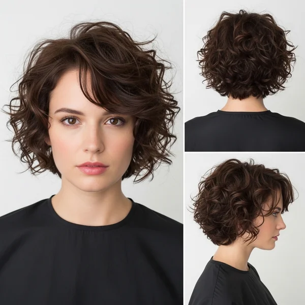 summer curly hairstyles short hair