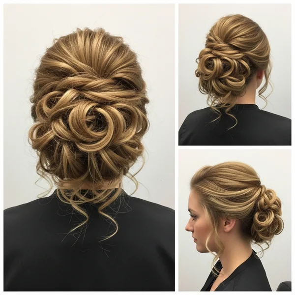 summer curly hairstyles updo