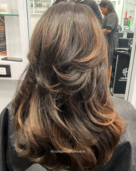 long layered haircuts shoulder length