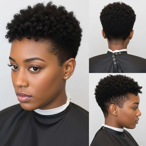 Tapered Pixie Haircut for Black Women