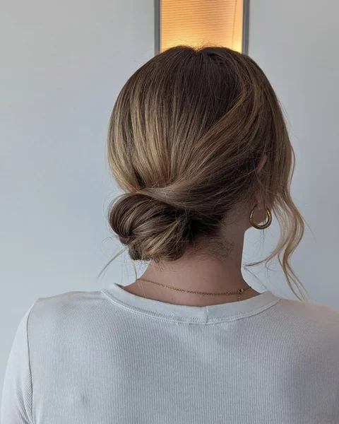 Textured Braided Top Knot for Natural Curls