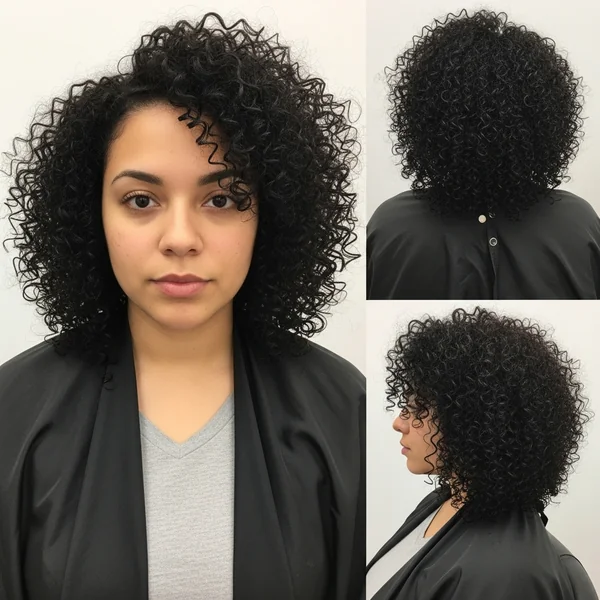 thick curly hairstyles