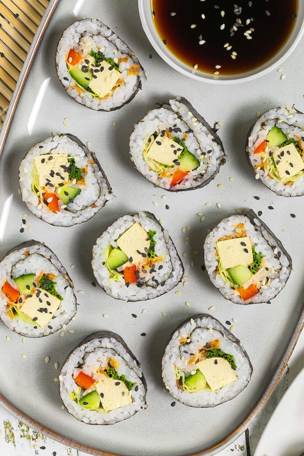 Smoked Tofu Sushi Rolls - My Pure Plants