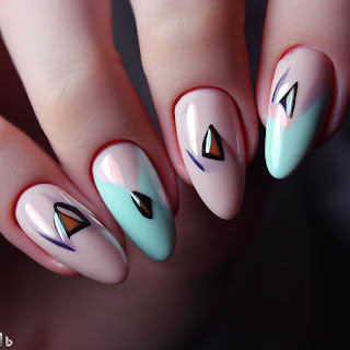 triangle nail art designs triangle nail art designs
