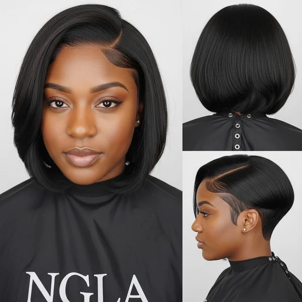 undercut bob haircut black women