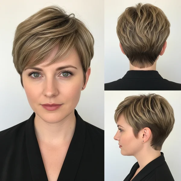 Undercut Pixie Haircut for Thick Hair