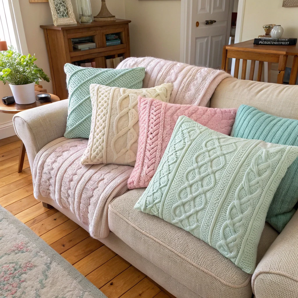 Upcycled Sweater Pillows