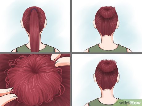 Step 1 Try a messy bun.