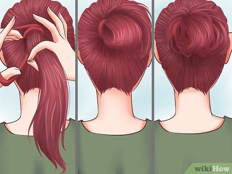 Step 2 Do a sporty bun.
