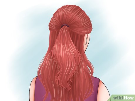 Step 3 Leave the rest of your hair down.